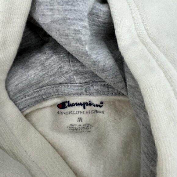CHAMPION Girl's Medium Dip Dye Ombre Hoodie Beige Tan - Picture 2 of 7